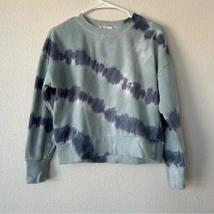 Hippie Rose Tie Dye Crop Crewneck